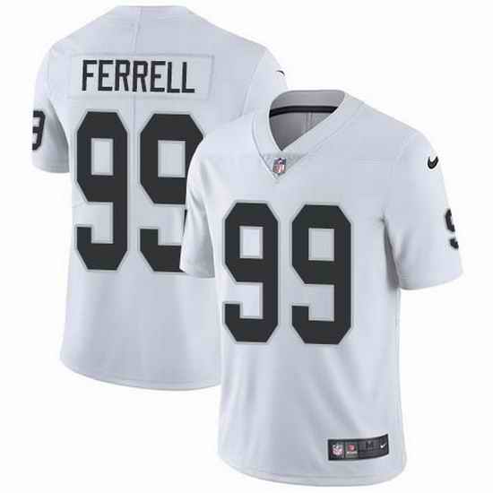 Nike Raiders 99 Clelin Ferrell White Men Stitched NFL Vapor Untouchable Limited Jersey